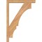 Ekena Millwork Balboa Block Smooth Bracket w/ Offset Brace, Western Red Cedar, 3 1/2"W x 18"D x 26"H BKT0402X18X26BOA05SWR - alternate 4